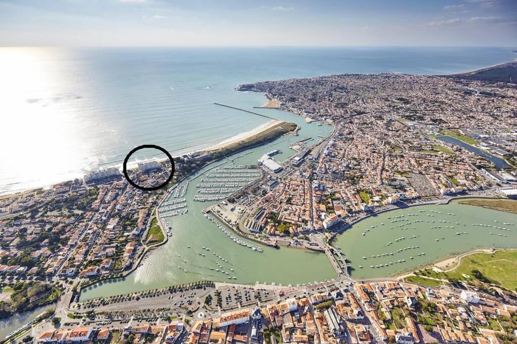 Residence La Garenne A La Grande Plage, Vue Mer, Piscine Et Parking Prive, 6 Personnes Saint Gilles Croix de vie Buitenkant foto